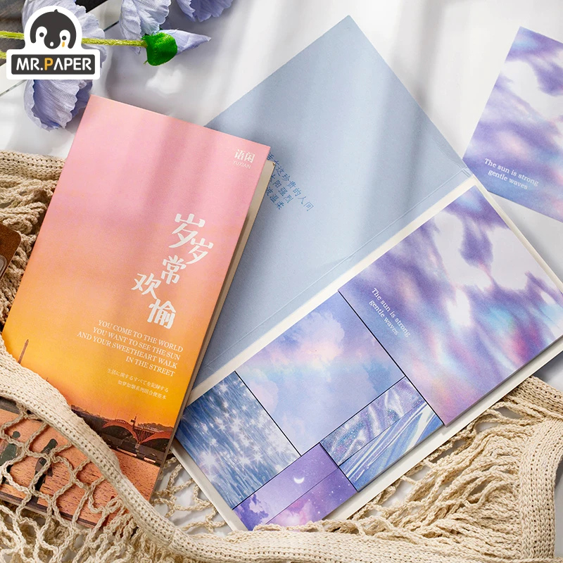 

Mr.Paper 30pcs/lot 4 Designs Life Fantasy Views Loose Leaf Memo Pads Album Notepad Scrapbooking Deco Motor Cycle Styling School