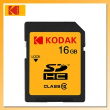 KODAK-Tarjeta SD de alta velocidad U1, Tarjeta Flash de 32GB, 80 MB/s, 16GB, 50 MB/s, Clase 10, Tarjeta de memoria SD para cámara Digital SLR/HD SDHC