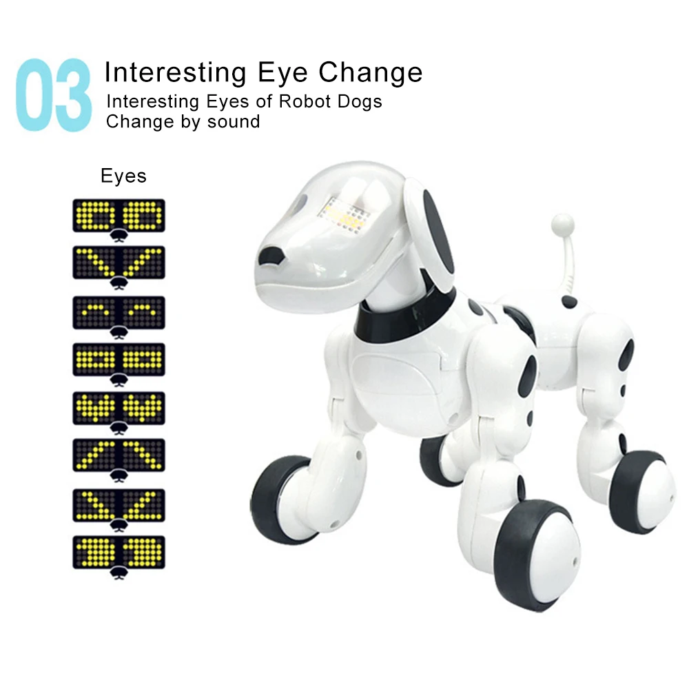 Smart RC робот собака электронный питомец собака щенок детская игрушка прекрасный подарок раннего образования RC интеллигентая(ый) робот подарок на день рождения для детей