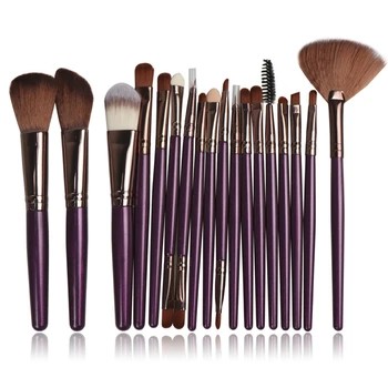

18 Pcs Makeup Brushes Set Professional Plastic Handle Soft Synthetic Hair Powder Foundation Eyeshadow Make Up Brushes Cosmetics