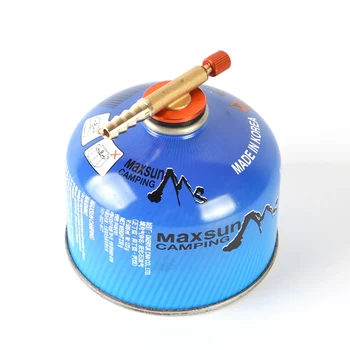 

Stainless Steel Outdoor Camping Gas Stove Safety Switch Inflatable Valve Adapter Outdoor Universal Valve Connector Gas Grill