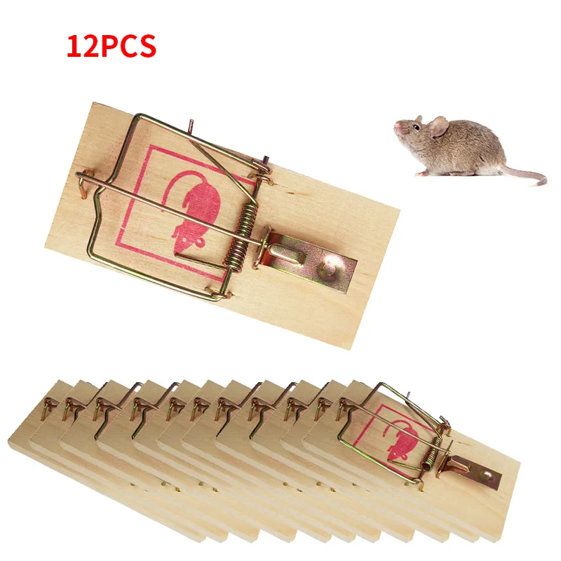 12pcs Reusable Catching Rats Rat Traps Rodent Mousetrap Bait Spring Catcher Control Trap Easy FOR Home Garden | Дом и сад