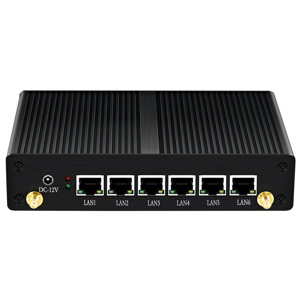 Firewall Router Intel Core i3-4010U 5010U AES NI Pfsense Mini PC 6 LAN Intel i211AT Gigabit Etherne
