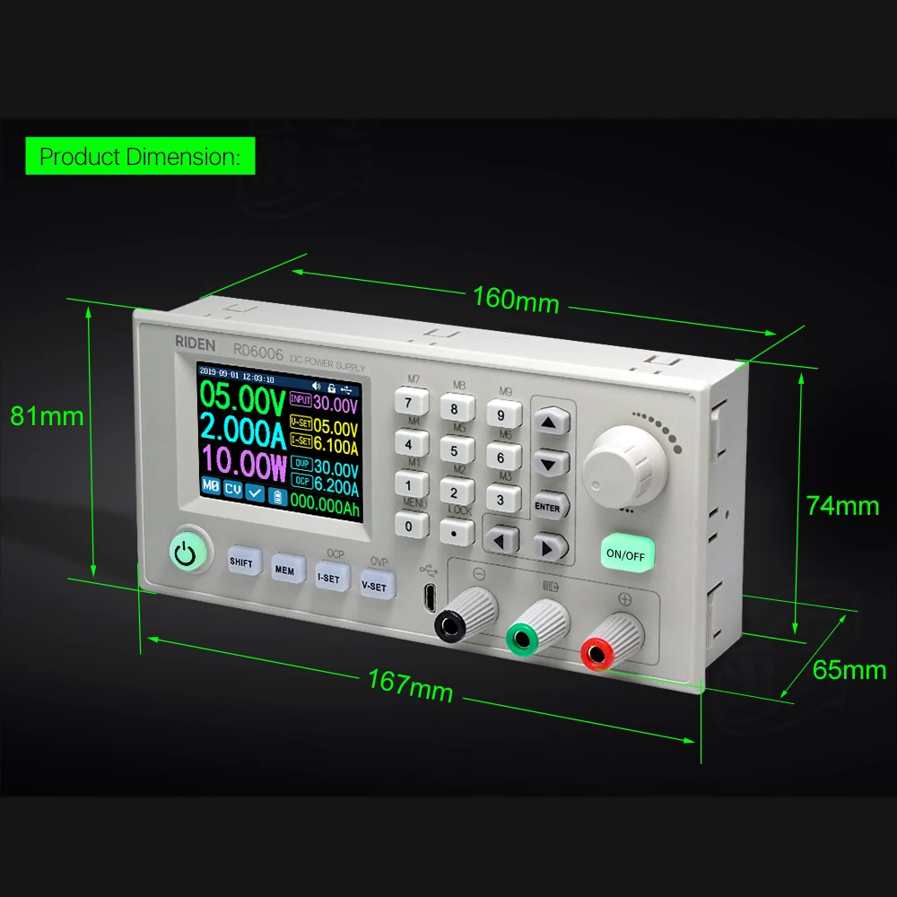 RD RD6006 RD6006W USB WiFi DC-DC напряжение тока понижающий модуль питания корпус понижающий преобразователь напряжения вольтметр корпус