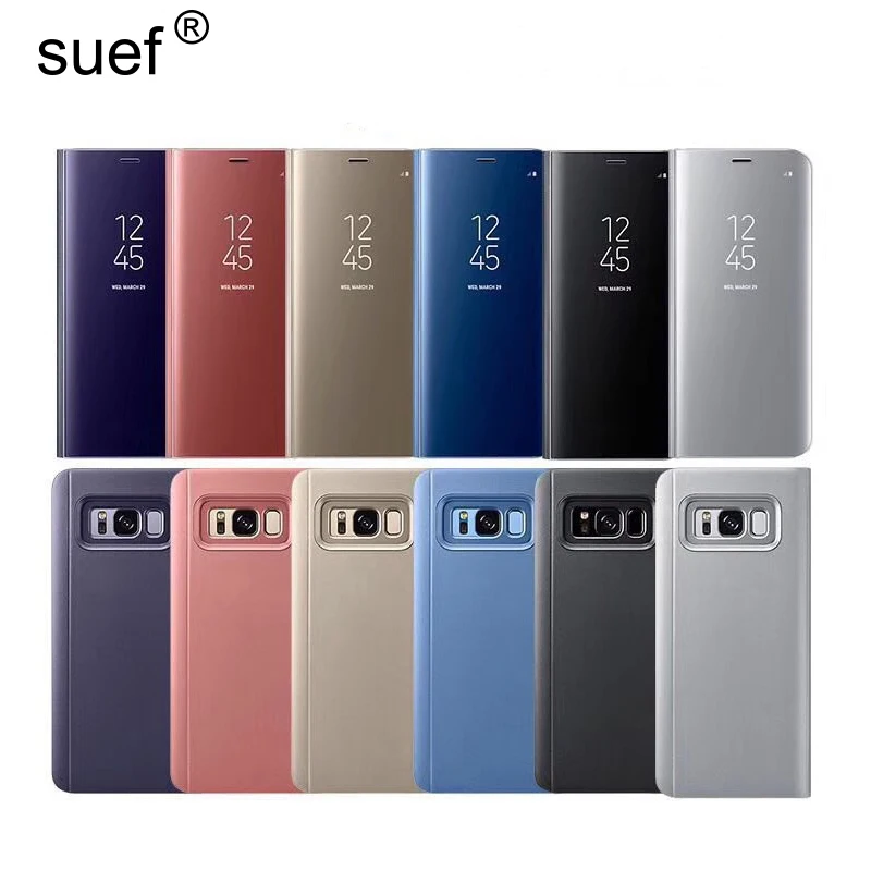 Суэф Роскошные Смарт покрытие чехол для телефона с откидывающейся крышкой Samsung S10