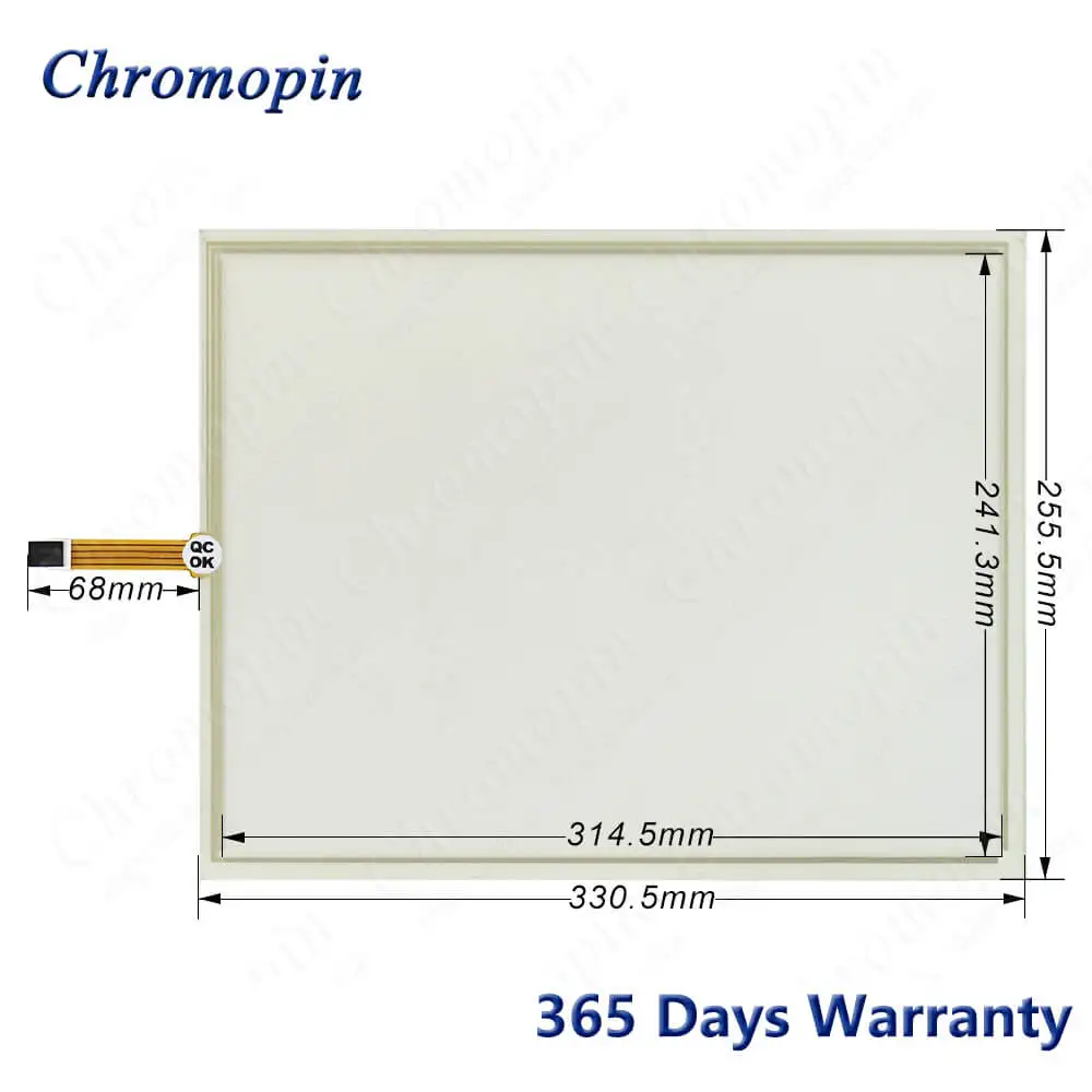 Tela de Toque para Beier Mitsubishi E1151 Painel de Tela Touch Digitalizador de Vidro e Filme Protetor com Revestimento Frontal - Imagem 5