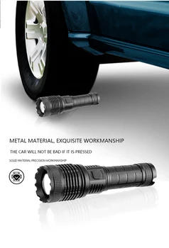 

6000LM XHP70 Tactical LED Flashlight 18650 Torch Zoomable 5-Mode Aluminum