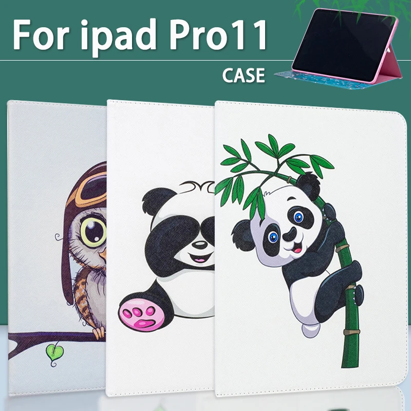 Милый чехол для планшета Apple iPad Pro 11 2018 чехол-портмоне из искусственной кожи