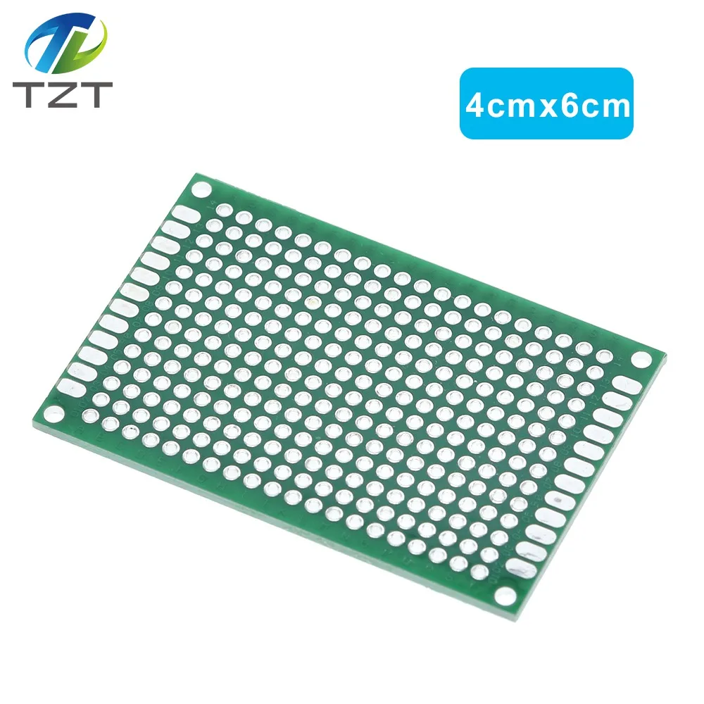 Прямая поставка, 4 шт., 5x7, 4x6, 3x7, 2x8 см, двухсторонний медный прототип, печатная плата, универсальная плата из стекловолокна для Arduino