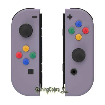 Dark Grayish Violet Soft Touch Controller Housing Shell Case With Colorful Buttons Repair Kits for NS Switch Joy-Con
Dark Grayish Violet Soft Touch Controller Housing Shell Case With Colorful Buttons Repair Kits for NS Switch Joy-Con