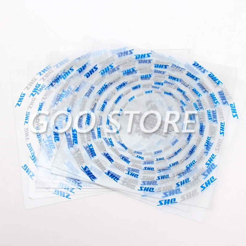 Table Tennis Equipment 4pcs DHS Table Tennis Protective Film Rubber Ping Pong Paddle Bat Set