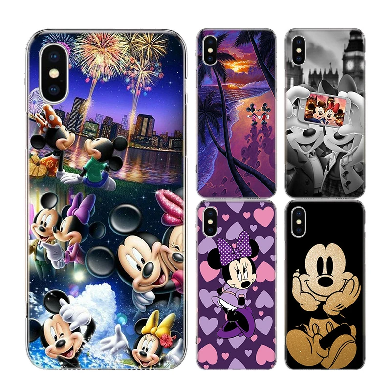 Чехол для телефона с изображением Микки и Минни чехол Apple iPhone 11 Pro Max 7 8 6 6S Plus + X XS MAX