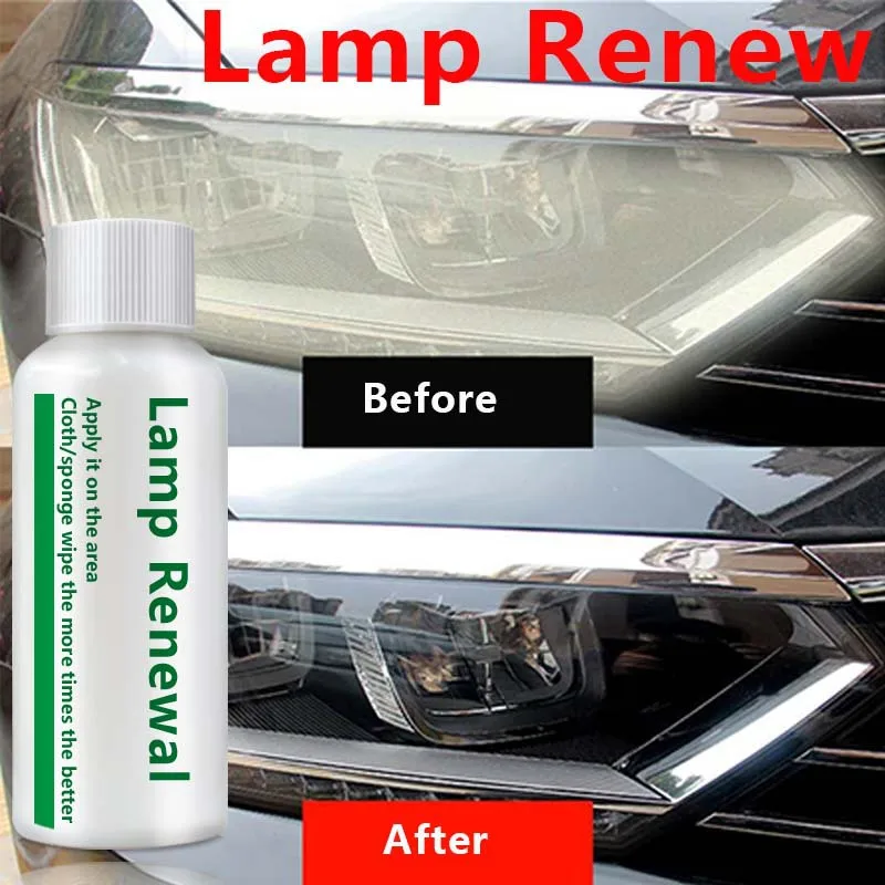 

20ML Lamp Renovation Agent for Car Polishing Headlight Retreading Agent Glass Cleaner Scratch Remover Repair Liquid Cleaning