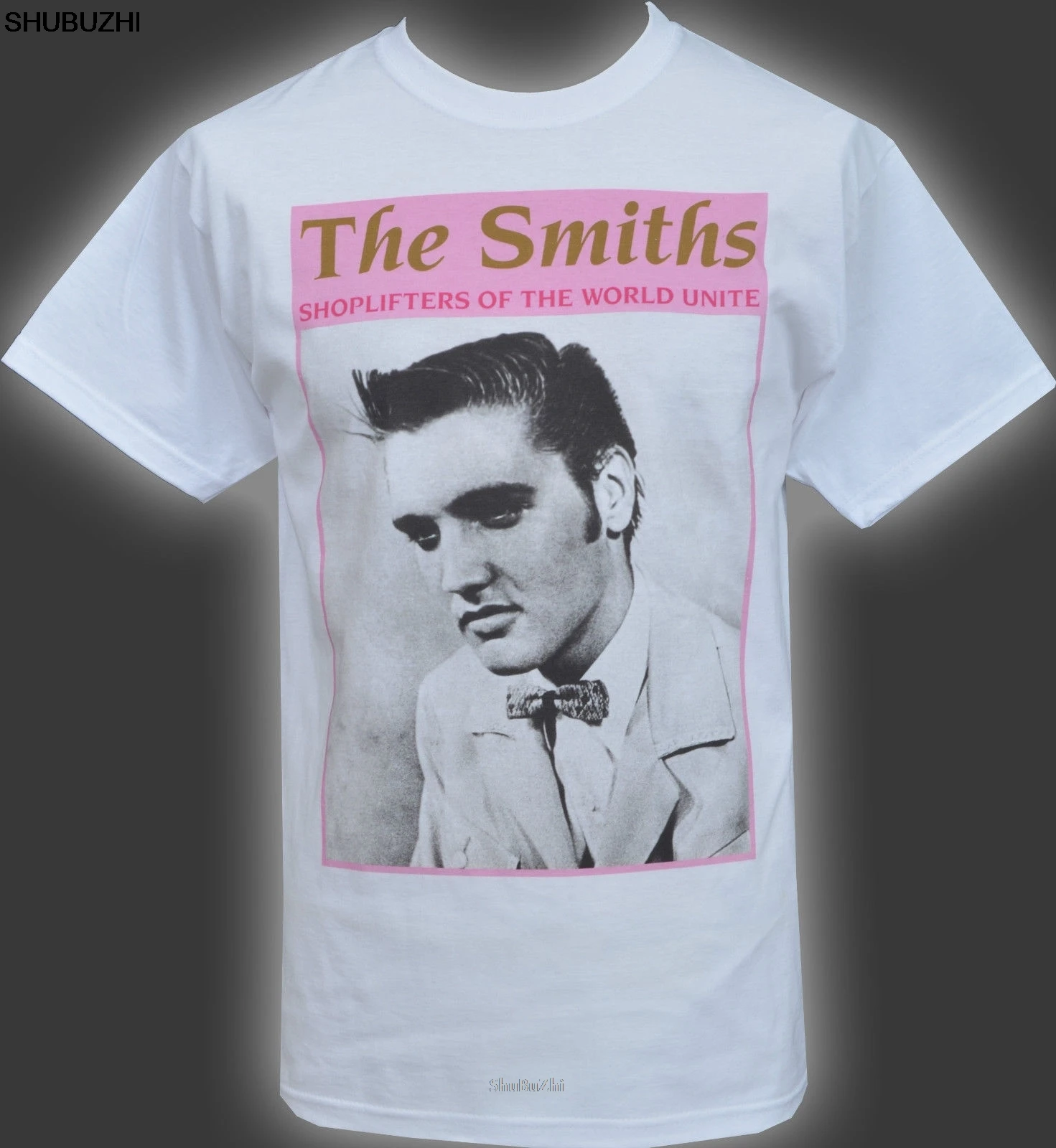 Мужская белая футболка THE SMITHS SHOPLIFTERS Элвиса Пресли английский Моррисси S-5XL
