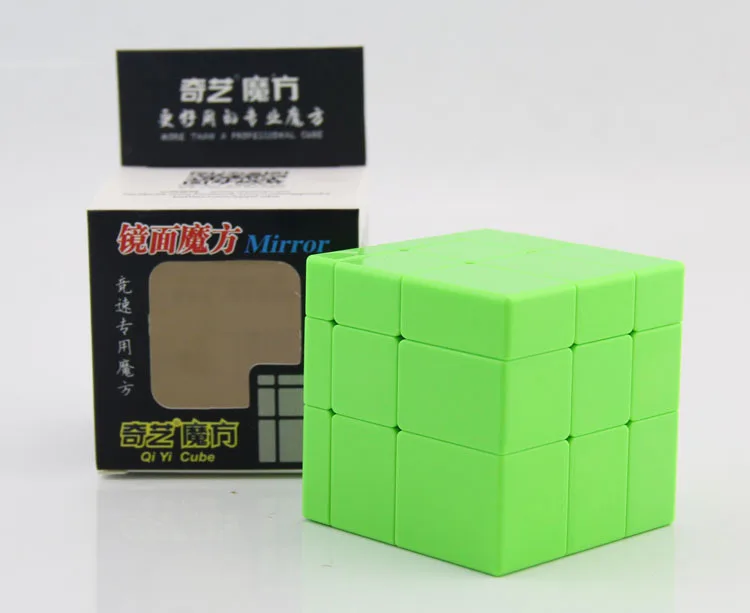 XMD зеркальный Кубик Рубика зеленый сплошной цвет отверстие-клейкая бумага для детей студентов начинающих обучающая игрушка для начинающих