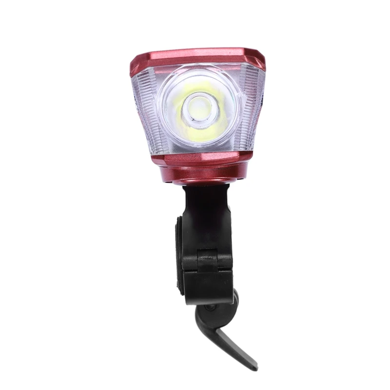 Light Red Зарядка через usb Солнечный свет велосипеда зондирования горные фары для велосипедов с рогом оборудование для верховой езды аксессуары - Цвет: Light Red