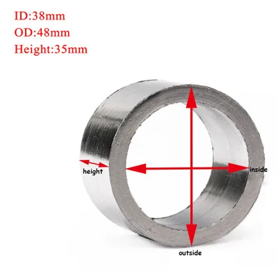 Выхлопная труба, Графитовая прокладка для глушителя, уплотнительная прокладка, разъем для мотоцикла, грязь, велосипед ямы, аксессуары OD 35 мм 42 мм 45 мм 48 мм - Цвет: A