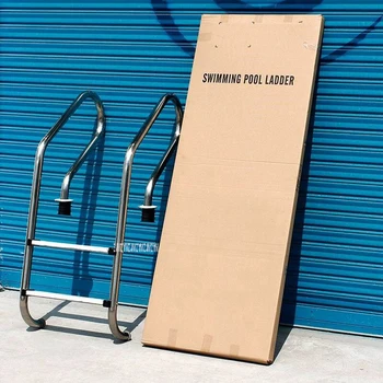 

SF-215 130cm Height 304 Stainless Steel 2 Step In-Ground Swimming Pool Equipment Anti Skid Ladder Suit for 0.8-1.0m Depth