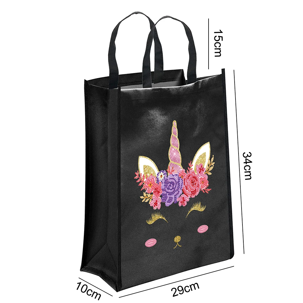 DIY Diamond Painting Handbag Mosaic Drill Reusable Eco-friendly Shopping Bags Totes Home Decoration Gift Foldable Storage Bags 