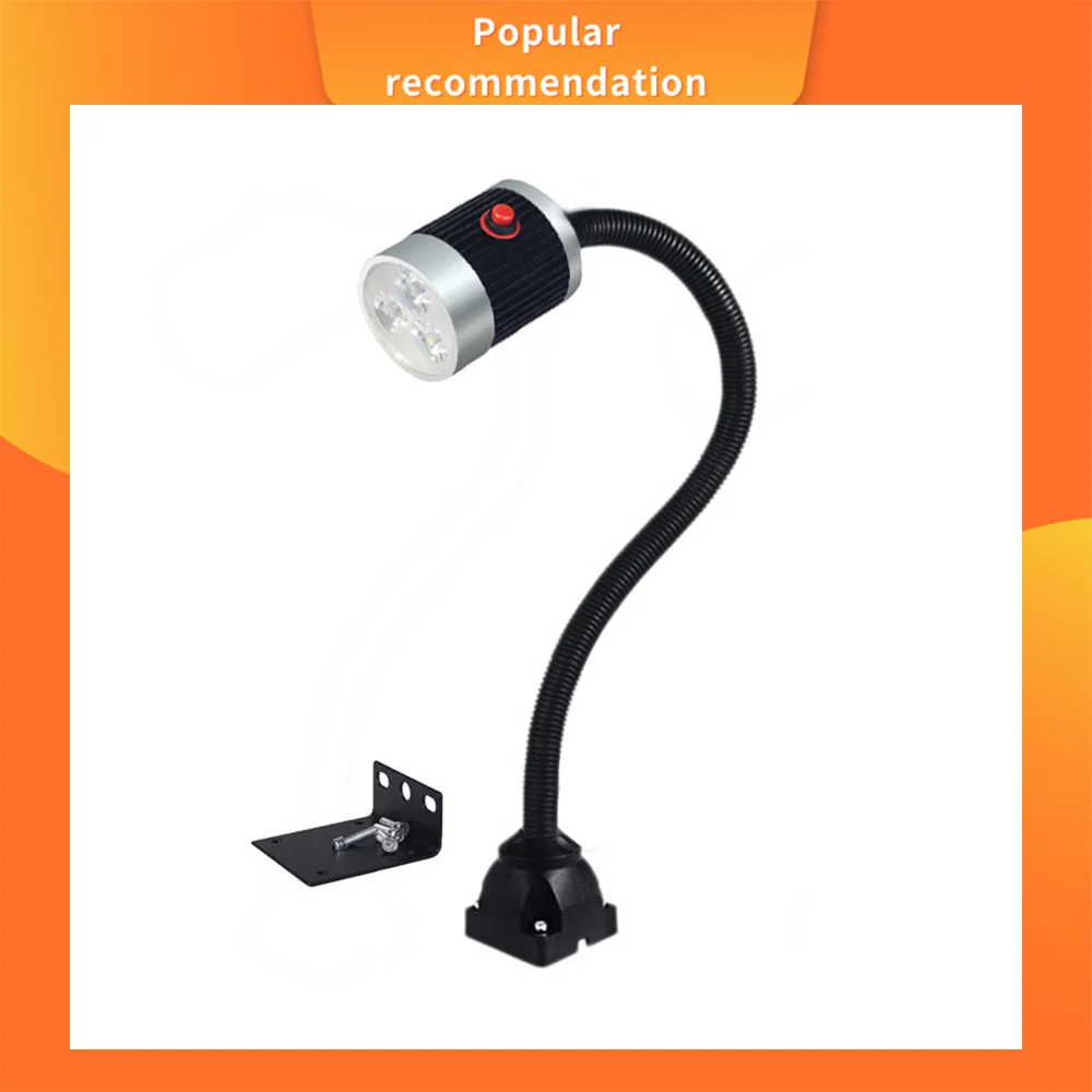 220V 9W Led Machine Work Lamp 50Cm Gooseneck Industrial Cnc Machine
