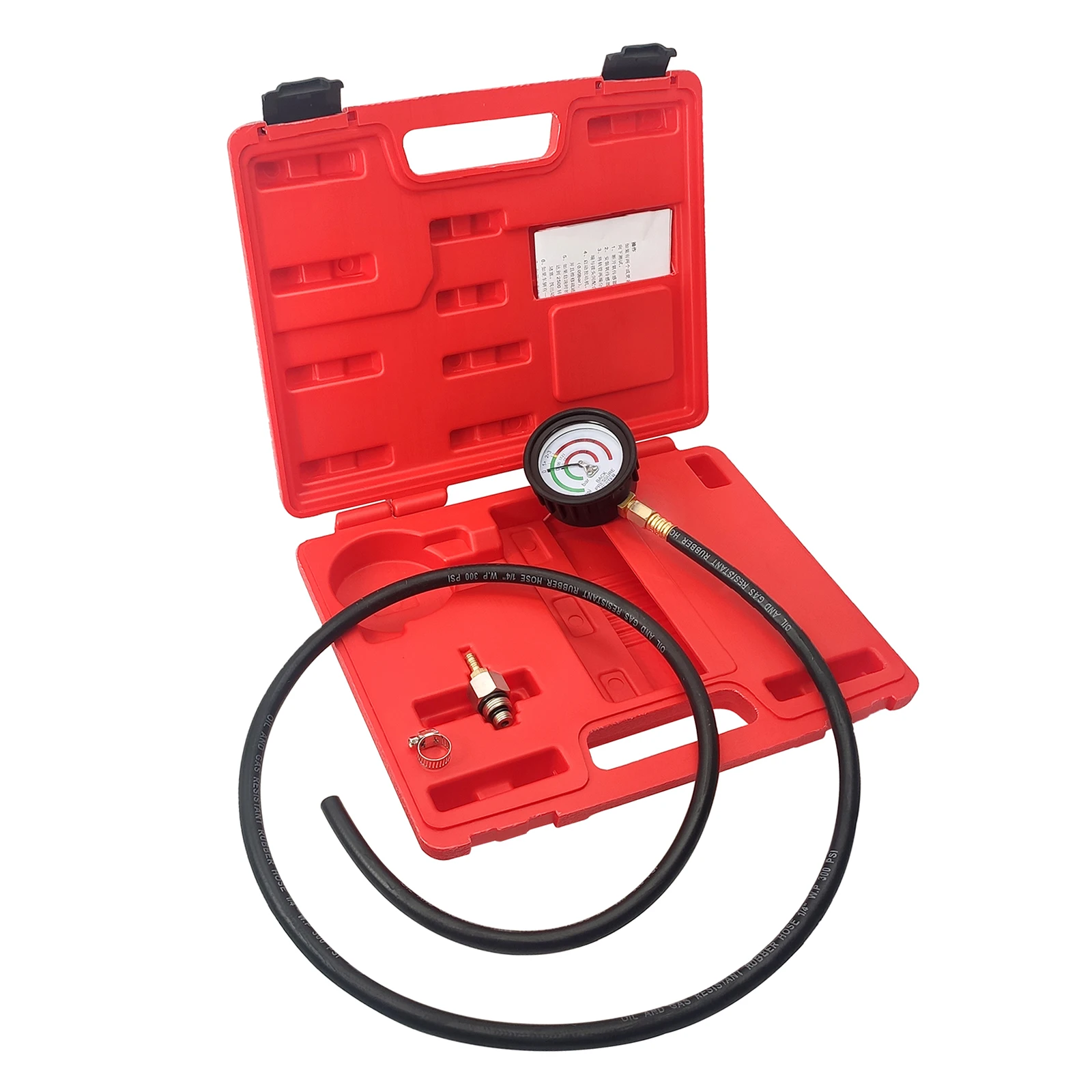 Car Exhaust Back Pressure Tester Set Pressure Gauge Test Tool Kit Sensor