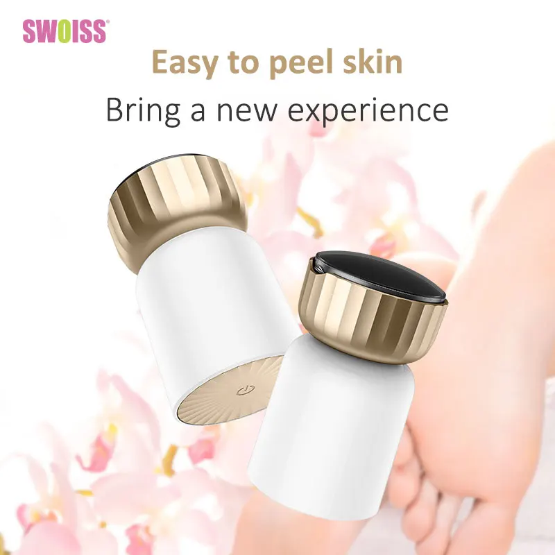 

SWOISS New USB Charging Foot Heel Grinding Device Remove Dead Skin Deep Cleaning Portable Horny Electric Pedicure Feet Care Tool