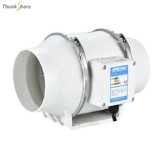220V Exhaust Fans Home Silent Inline Pipe Duct Fan For Bathroom Extractor Ventilation Kitchen Toilet Wall Air Clean Ventilator