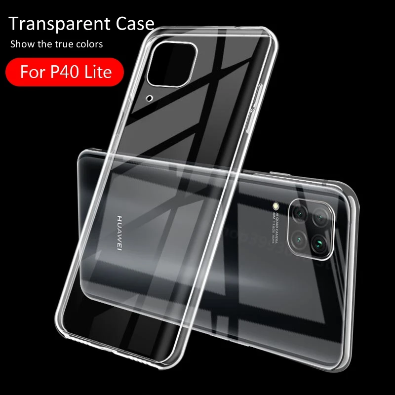 Купить For Huawei P40 lite P30 Case Transparent Soft TPU Protector Back Cover Lite E p40lite p40 Phone case fundas  Мобильные телефоны и | Phone Case  Covers (4000850064204)