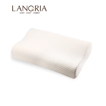 

LANGRIA Relaxing Neck Pillow Body Care Knitting Slow Memory Foam Pillow Butterfly Shape Neck Cervical Spine Protection Bedding
