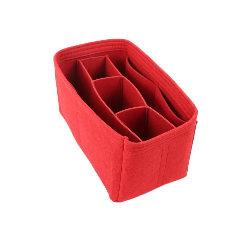 

Portable Felt Purse Handbag Large Organizer Bag Multi Pockets Insert Bags Organizer Insert Felt Bag organizer with zipper