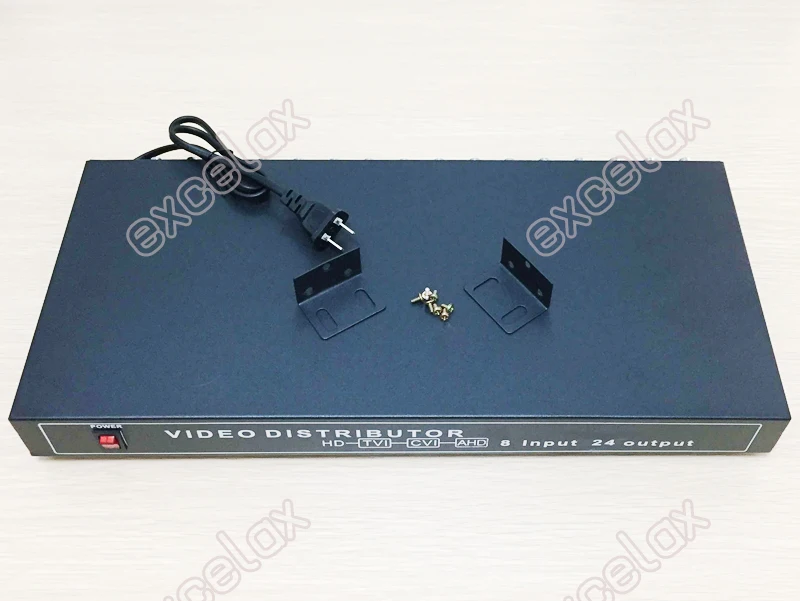 1080P 960P 720P 8 In 24CH Out AHD CVI TVI CVBS Video Distributor 8-24 Splitter Desktop Mount for Analog HD CCTV Security System