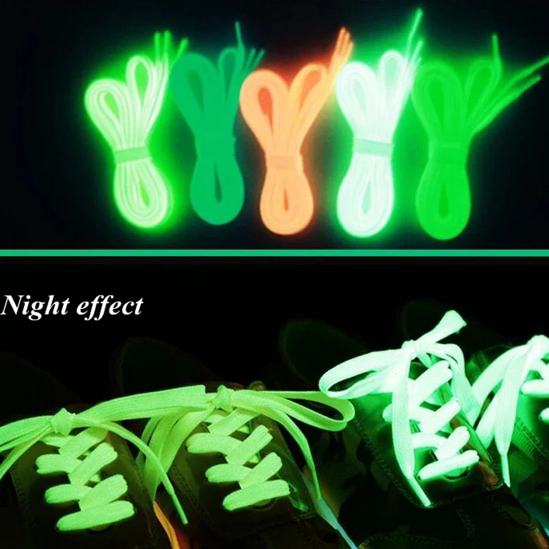 

Fluorescent Sneaker Shoestrings Sport Shoelaces Reflective Round Rope Shoes Lace Light Shoelaces 100cm/120cm