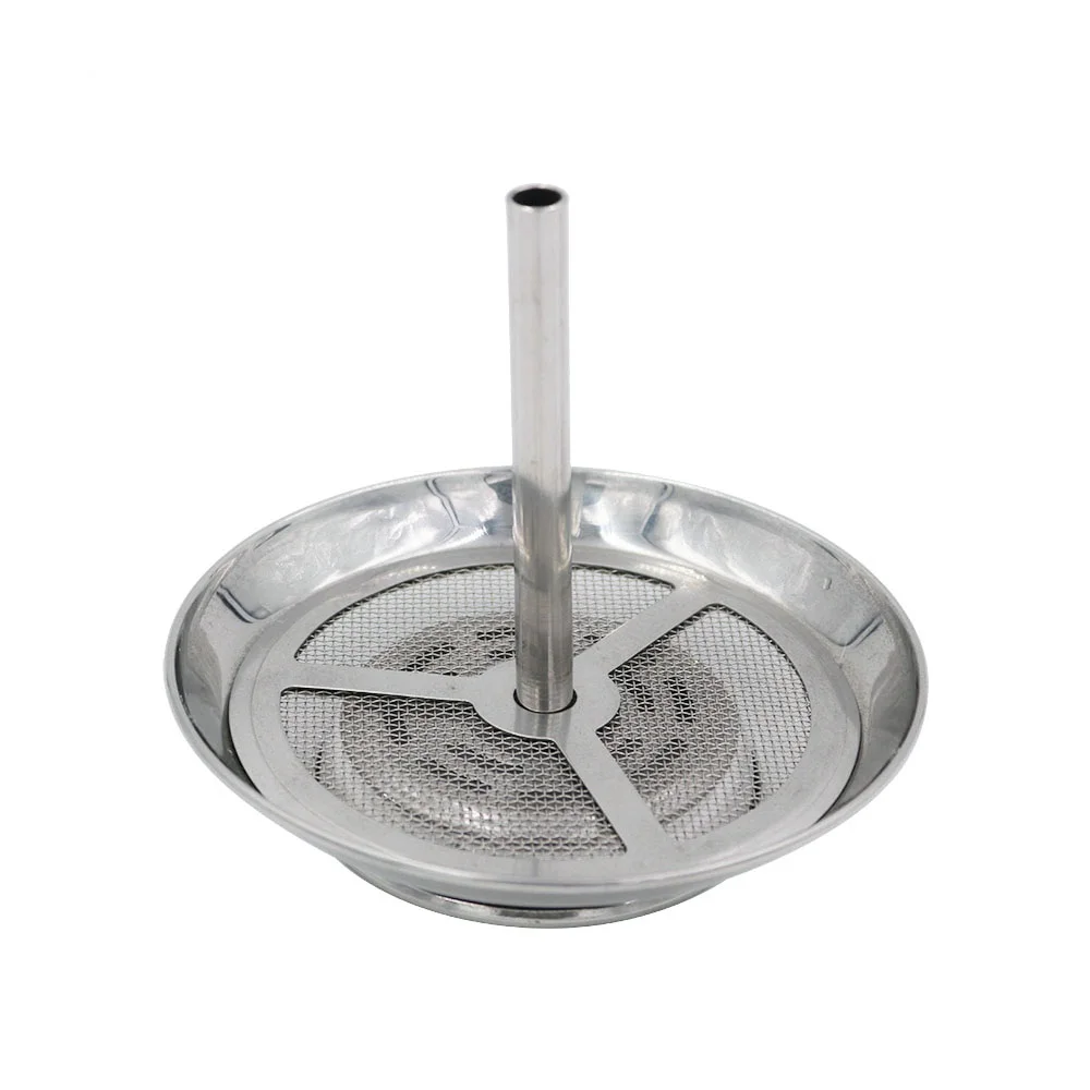 1pc Metal Shisha Charcoal Holder Perforated Outsole Carbon Partition