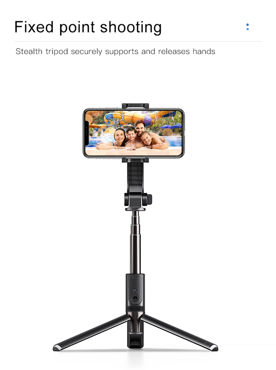 Handheld Gimbal Stabilizer 3 in 1 Selfie Stick Phone For iPhone 11 pro Max 7 8 Plus X XS MAX For Samsung Galaxy Action-7