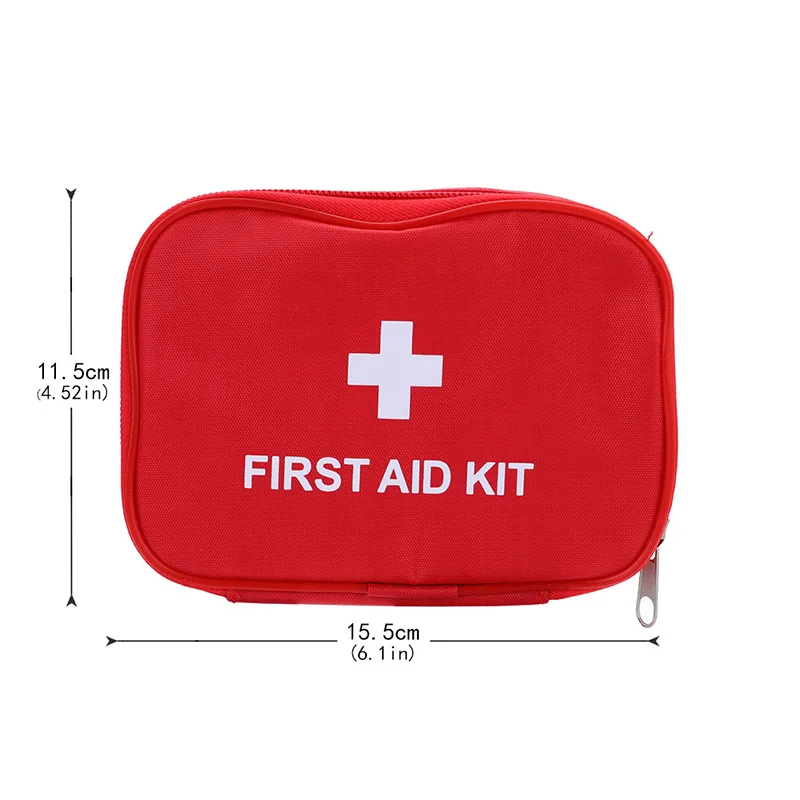 Outdoor Travel First Aid kit Mini Car First Aid kit bag Home Small Medical box Emergency Survival kit Size 15*10*4 CM