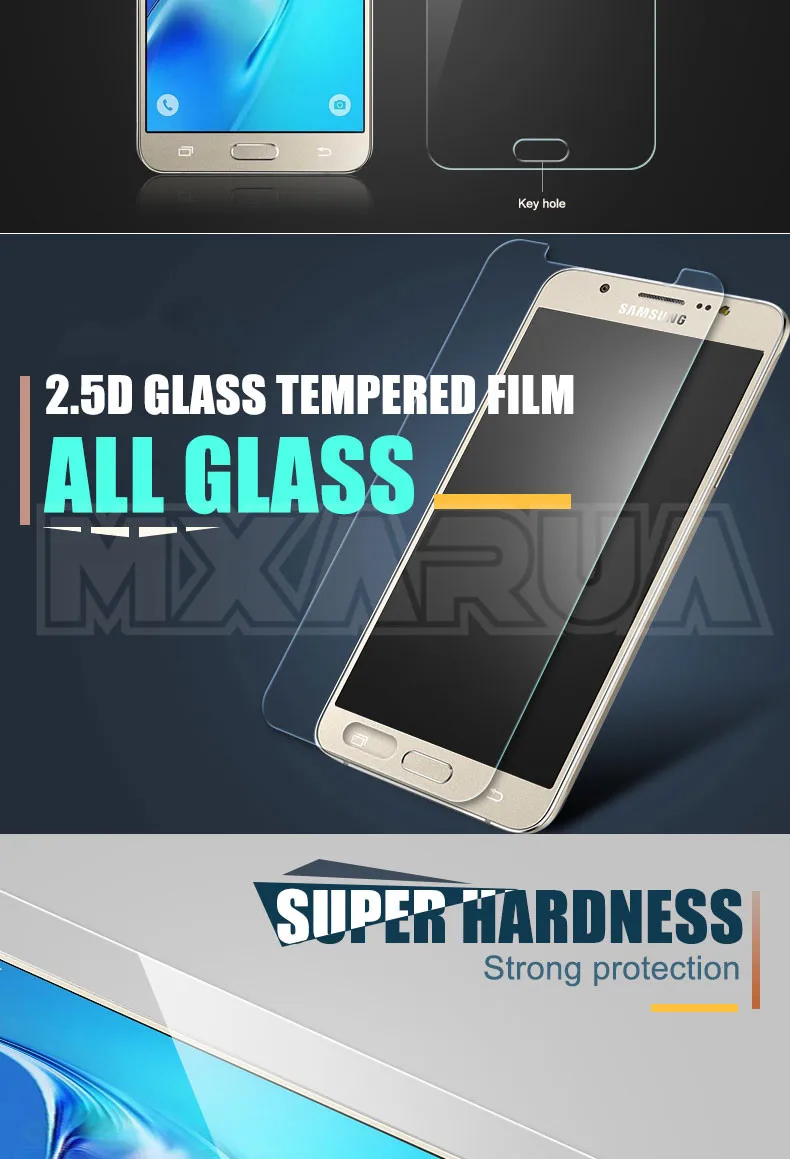 Абсолютная новинка! Премиум закаленное Стекло на для Samsung Galaxy J3 J5 J7 A3 A5 A7 A6 A8 A9 Экран защитная плёнка для НУА Вэй
