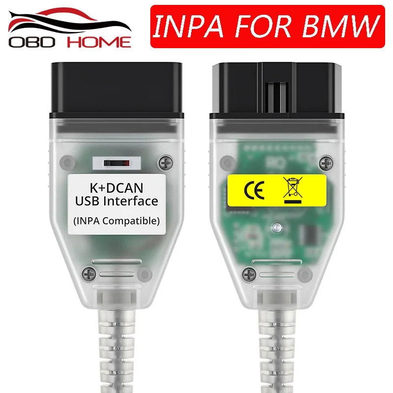 Интерфейсный кабель INPA K + CAN для BMW OBD2 с чипом FT232RL переключателем DCAN USB 20