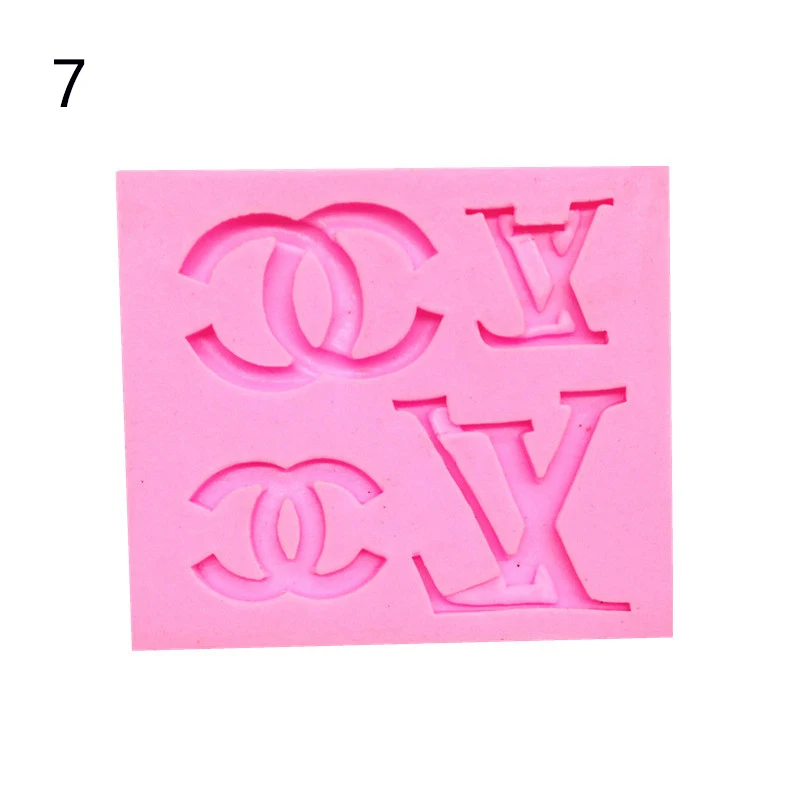 Double Letter X Silicone Cake Mold DIY Letter V logo Baking Mould For Chocolate Mold Cookie Fondant Cake Decorating Tool1