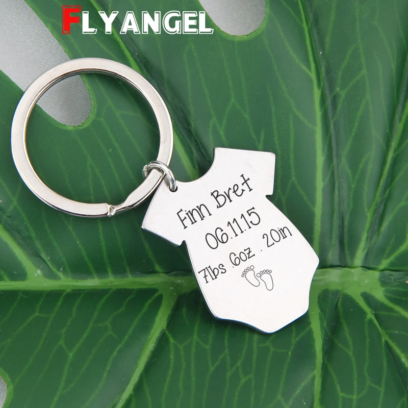 

Custom Newborn Baby Data Stats Birth Stats Keyring Fashion Baby Keychain Baby Foot New Dad New Mom Gift Baby Birth Souvenir
