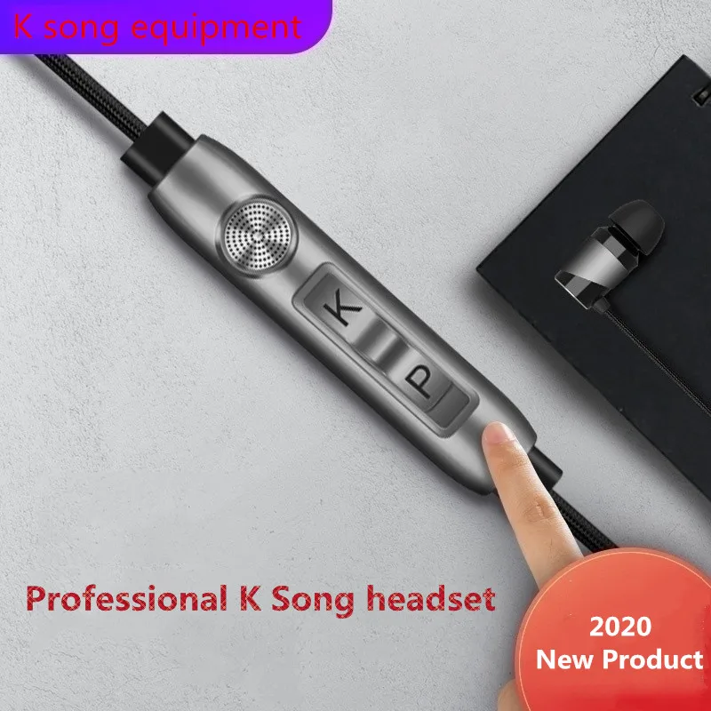 In ear Wired Earphone Stereo Sound Card Microphone Line Control With Mic Earbuds Headset