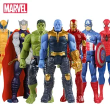 30 センチメートルマーベルアベンジャーズ Endgame Thanos さんスパイダーマンハルクアイアンマン、キャプテン · アメリカの Thor ウルヴァリン Venom アクションフィギュアのおもちゃの人形子供(China)