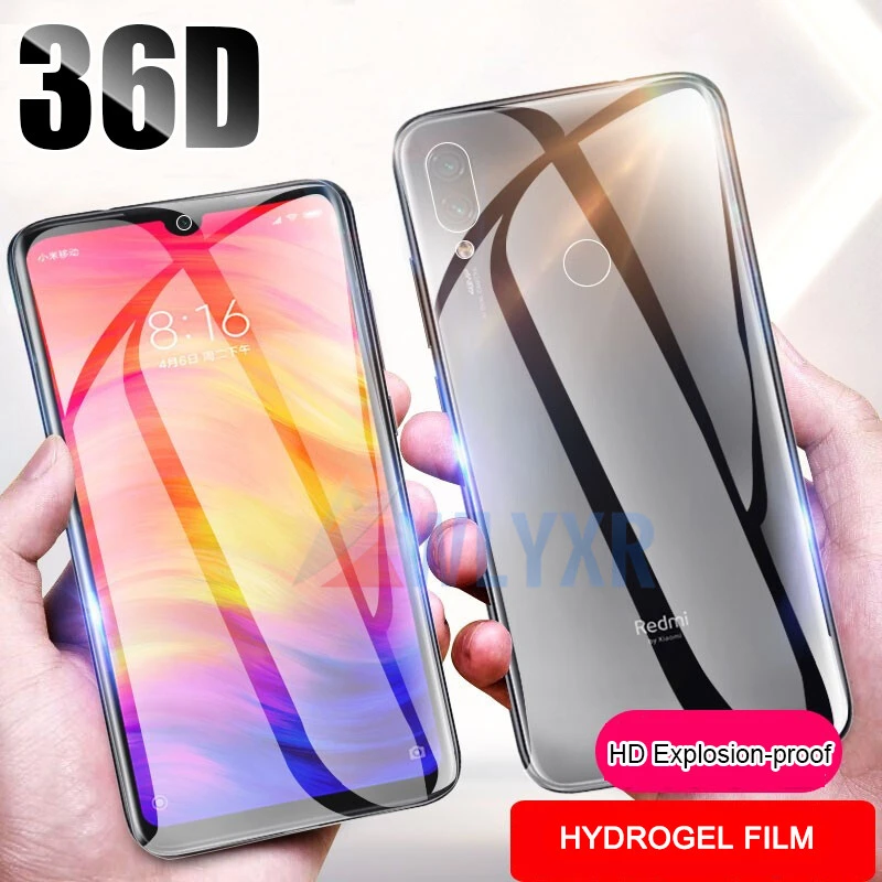 

36D Front + Back Soft TPU Premium Screen Protector For Xiaomi Mi 9 9SE CC9 CC9e Hydrogel Film On Redmi K20 7A Note 7 S A 6 5 Pro