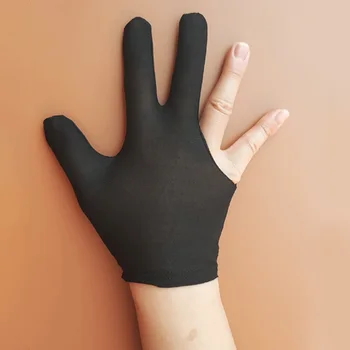 

Three Finger Stretchable Bridge Protective Pool Snooker Unisex Accessory Practical Elastic Billard Gloves Cue Sport Left Hand
