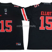 Новое поступление высокое качество Ezekiel Эллиотт футболка колледжа спортивные майки#15 Эллиотт Молодежный Джерси S-XL