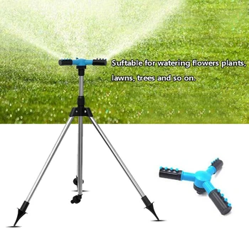 

Agriculture Irrigation Tripod Nozzle Farm Watering Trident Sprinkler Garden Rotating Water Sprinkler 5 Nozzles Garden Pipe Hose