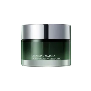 

Matcha Mung Bean Mud Mask Face Cleansing Oil Controlling Minimize Pores Facial Mask LDO99