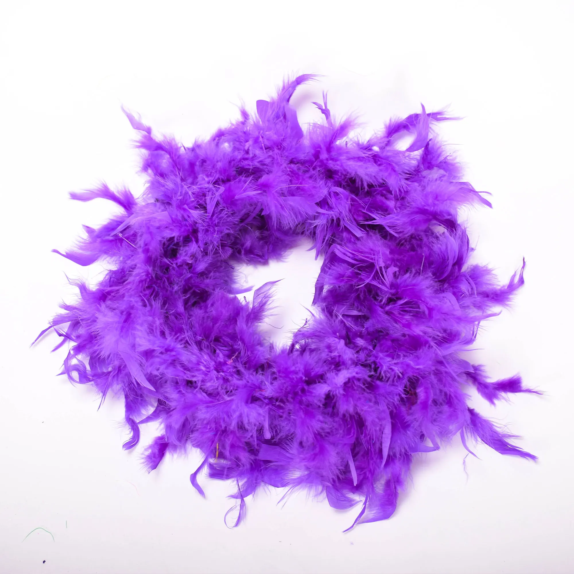 2M Multi Color Fluffy Handcraft Ostrich Feather Plume Boas Scarf Clothes for Wedding Valentine Day Decoration Performance Dance - Цвет: Dark Purple