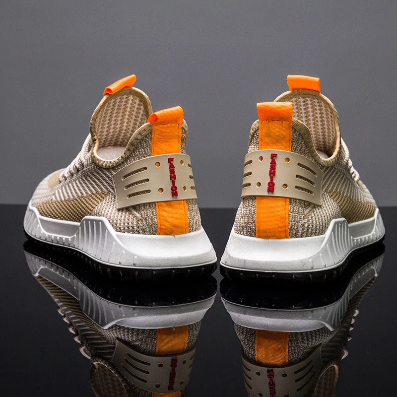 

Spring And Autumn New Style Korean-style Athletic Shoes Men's Fly Woven Breathable And Comfortable Men Shoes Korean-style Trend