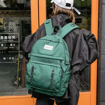 

Women Men Nylon Travel Backpack Fashion Teenagers Daypack Rucksack Laptop Girl School Book Bag