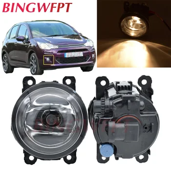 

2pcs/lot 90mm LED Fog Lamp Light 12V For Citroen C3 FC_ Hatchback 2005-2010 Left Right Front Halogen Fog Lamps H11